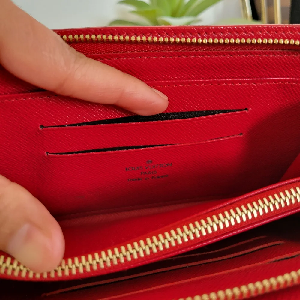 💕LIMITED Edition Louis Vuitton Porte-Monnaie Zippy Wallet Monogram Cerises